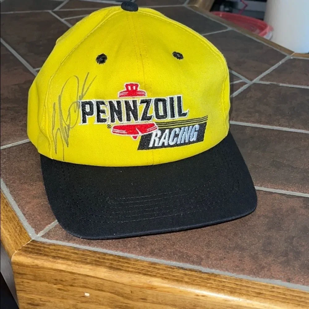 RARE Vintage Pennzoil Racing Autographed Hat